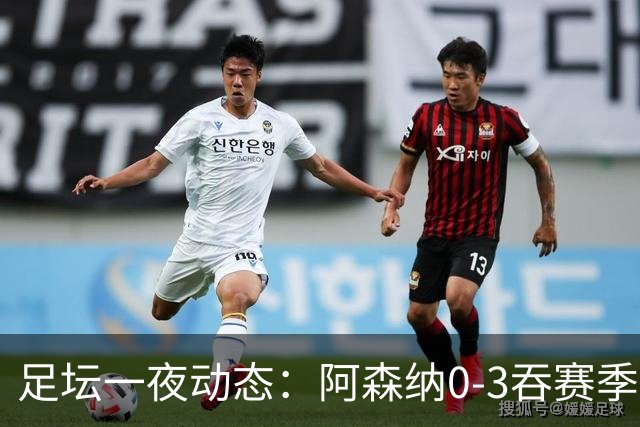 足坛一夜动态：阿森纳0-3吞赛季首败，国米2-2罗马，巴萨3-1复仇